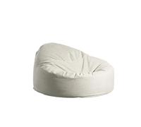 LOVSSU Housse Pouf Housse de Pouf sans Rembourrage, siège d'angle, Pouf Paresseux, canapé, Pouf Ottoman de Salon, Pouf de Salon, canapé, Sac de Sol de Chambre(Linen-White)