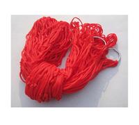 LOVSSU Nylon Mesh Hammock Single Person Hanging Sleeping Bed Swing Outdoor Camping Essentials Hammocks for Outside(Red)