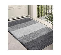 LOVSSU Paillasson D'entrée Antidérapant for Intérieur, Tapis Discret, De Sol Super Absorbant, Salle Bain(Gray,60x90cm (24x35 inch))