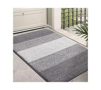 LOVSSU Paillasson D'entrée Antidérapant for Intérieur, Tapis Discret, De Sol Super Absorbant, Salle Bain(Light Gray,60x90cm (24x35 inch))