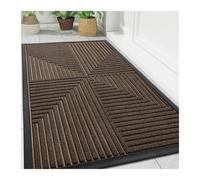 LOVSSU Paillasson d'entrée extérieur Robuste et Discret for Cuisine, antidérapant, résistant à la saleté(Brown,81.5x119.5cm)