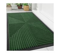 LOVSSU Paillasson d'entrée extérieur Robuste et Discret for Cuisine, antidérapant, résistant à la saleté(Green,43.3x75cm)