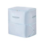 LOVSSU Sac de rangement anti-poussière à compression, grande capacité, résistant l'humidité, for vêtements, couettes, sac déménagement, organisateur auto-compressé(1pc Blue-XL)