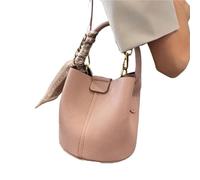 LOVSSU Sacs à bandoulière for femmes, sacs, seau de marque luxe, main portables en cuir PU for dames(Pink)