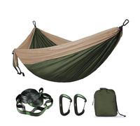 LOVSSU Solid Color Nylon Parachute Hammock Camping Survival Garden Swing Leisure Travel Portable Outdoor Furniture(Green 2)