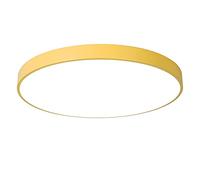 LOVTAL Rond Macaron LED Plafonnier, Encastré Chambre d'enfant Lampe De Plafond Nordique Moderne Éclairage De Plafond pour Pépinière, Enfants, Chambre, Salle à Manger,Yellow+3 Color Lights-30cm 18W
