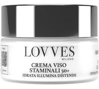 LOVVES Crème Visage Cellules Souches 50+, Haute Cosmétique Naturelle, Crème Visage Anti-Rides, Anti-âge pour Peaux Matures, Hydratante, Jour et Nuit, Format Pot Verre 50 ml