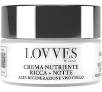 LOVVES Crème Visage Riche Nourrissante, Jour et Nuit, Haute Cosmétique Naturelle, Anti-Rides, Favorise la Production de Collagène, Hydratante, Régénérante Visage et Cou, Pot Verre 50 ml