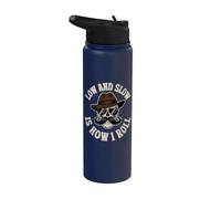 Low and Slow, c'est comme ça que je roule Stainless Steel Insulated Water Bottle