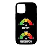 Low Cortisol High Testosterone Meme Gym Workout Gauge Coque pour iPhone 12/12 Pro