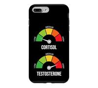 Low Cortisol High Testosterone Meme Gym Workout Gauge Coque pour iPhone 7 Plus/8 Plus