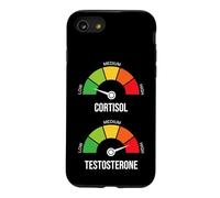 Low Cortisol High Testosterone Meme Gym Workout Gauge Coque pour iPhone SE (2020) / 7/8