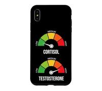 Low Cortisol High Testosterone Meme Gym Workout Gauge Coque pour iPhone XS Max