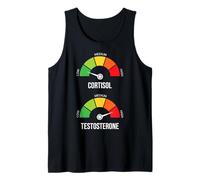 Low Cortisol High Testosterone Meme Gym Workout Gauge Débardeur