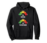 Low Cortisol High Testosterone Meme Gym Workout Gauge Sweat à Capuche