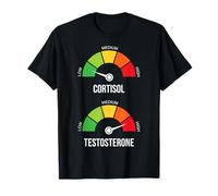 Low Cortisol High Testosterone Meme Gym Workout Gauge T-Shirt
