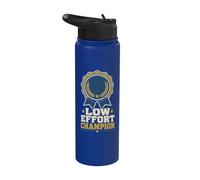 Low Effort Champion Funny Creator Saying Stainless Steel Insulated Water Bottle