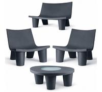 LOW LITA - Grand salon de jardin Slide Multicolore