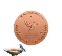 Low Maintenance Copper Disc: The copper disc for bird bath reduces scrubbin