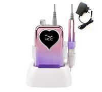 Low Noise Rechargeable Nails Machine 35000 RPM Brushless Motor Adjustable Speed Quiet Operate For Home Salon Tool Quiet Cordless Nail Drill Machine