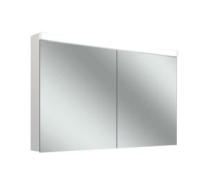 LOW plus 15 LED armoire de toilette, 2 portes 65/65cm, 1295x147x747mm, éclairage en haut, 172.330.02.0201, Exécution: norme UE/corps blanc/3000K