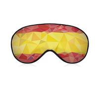 Low Poly Espagne Drapeau Sommeil Masque Pour Les Yeux Doux Couverture De Sommeil Bandeau Masque De Sommeil Couverture pour Sommeil Voyage