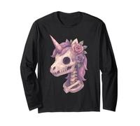 Low Poly Kawaii Licorne Pastel Gothique Géométrique Manche Longue
