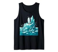 Low Poly Penguin Iceberg Geometric Arctic Graphic Débardeur