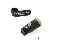 Low-Profile Connecteur d'origine XLR 3 Broches Femelle pour Périphériques Audio Alvin’s Cables Vert