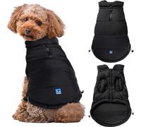 Low Rider Manteau pour chien noir - Manteau d'hiver chaud et imperméable pour les amoureux des chiens, cadeau pour l'hiver, la neige, la pluie et le froid - Pour Corgis, teckel, chiens Weiner et