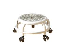 Low Roller Seat Chair 360 Rotating Pedicure Stool Multipurpose Universal Wheel for Home Office Library Salons Barber Shop pour Le Bureau à Domicile(Gray A)