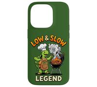 Low & Slow Legend Turtle BBQ Chef Grilling Legend Barbecue Legend Coque pour iPhone 14 Pro