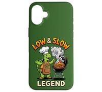 Low & Slow Legend Turtle BBQ Chef Grilling Legend Barbecue Legend Coque pour iPhone 16 Plus