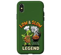 Low & Slow Legend Turtle BBQ Chef Grilling Legend Barbecue Legend Coque pour iPhone X/XS