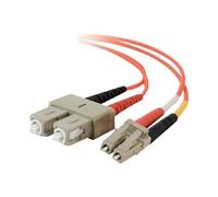 C2G Cordon de raccordement Duplex LC–SC multimode LSZH 62,5/125 µm 2 m orange