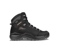 Lowa - Chaussures de randonnée GORE-TEX - Renegade Evo GTX Mid Black/Dune pour Homme en Cuir - Taille 10,5 UK - Noir Noir 10,5 UK