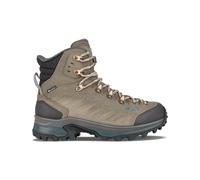 Lowa - Chaussures de trekking GORE-TEX - Randir GTX Mid Ws Stone/Petrol pour Femme en Cuir - Taille 4 UK - Beige Beige 4 UK