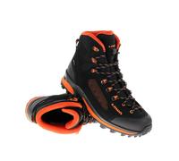 Lowa - Chaussures de trekking GORE-TEX - Corvara GTX Mid Black/Orange pour Homme - Taille 11 UK - Noir Noir 11 UK