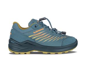 Lowa - Kid's Zirrox II GTX Lo - Chaussures multisports - EU 27 - petrol / mustard