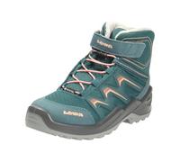 Lowa Maddox WARM GTX MID JR Bottes toutes saisons pour fille, vert, rose pétrole, 37 EU