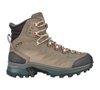 Lowa - Chaussures de trekking GORE-TEX - Randir GTX Mid Ws Stone/Petrol pour Femme en Cuir - Taille 4,5 UK - Beige Beige 4,5 UK