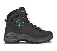 Lowa - Women's Renegade Evo GTX Mid Slim - Chaussures de randonnée - EU 38 - Slim - asphalt / turquoise