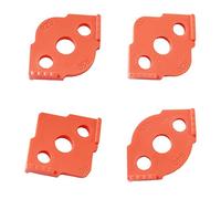Lowats Lot de 4 Gabarits de Défonceuse à Rayon Gabarits de Routage D'angle Gabarits de Défonceuse Radius en ABS + CNC D'Angle Arrondi Gabarits Gabarit pour Defonceuse a Bois Sur Table Coins Arrondis