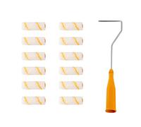 Lowats Mini Rouleaux de Peinture 12 Pièces Ensemble de Rouleaux de Peinture Kit Mini Rouleau Brosse à Rouleau de Peinture Mini Brosse à Rouleau Petit Rouleau Peinture avec 1 Porte-Brosse à Rouleau