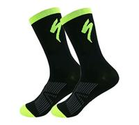 LOWBDGFU Chaussette 1 Paire De Chaussettes D'entraînement De Course De Fitness Respirantes Antidérapantes À Mi-Tube Basketball Football Chaussettes De Sport-Noir Vert