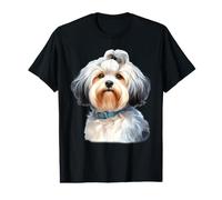 Lowchen Petit Lion Chien Portrait T-Shirt Graphique avec Valeur