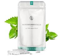 LoWell® 50g Cristaux de menthol 100% menthe pure - Idéal comme infusion pour le sauna - Sachets refermables - Menthol