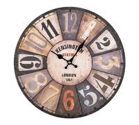 Lowell Horloge Murale JUSTAMINUTE Kensington Station Multicolore