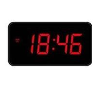 JE5112N réveille-matin Réveil numérique Noir