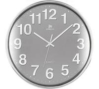 Lowell Justaminute 00816 Horloge à quartz Cercle Chrome, Gris
